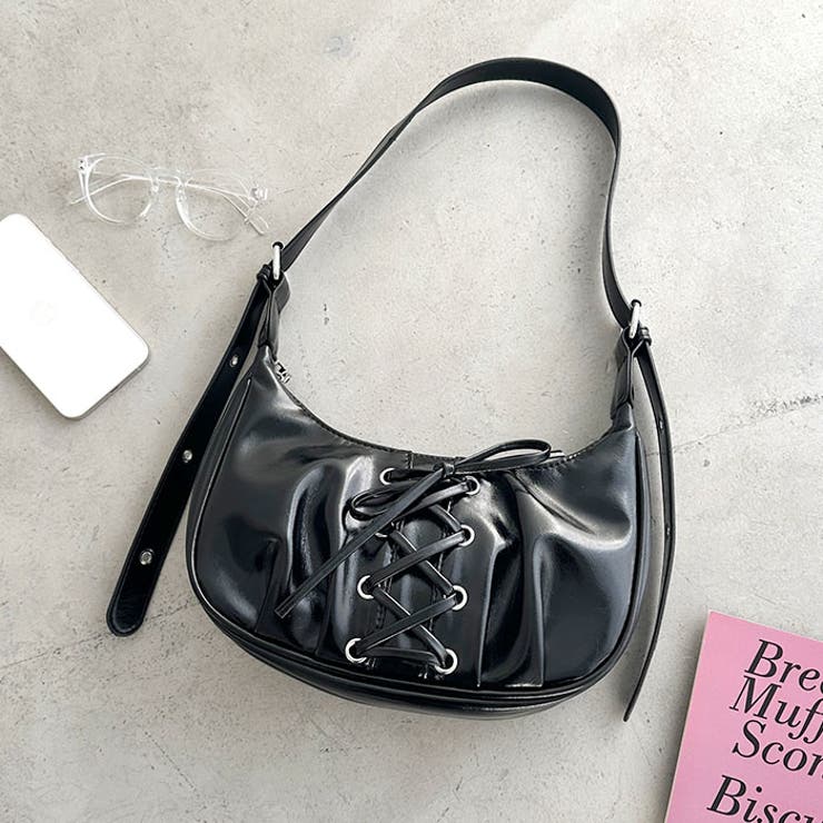 レースアップリボンワンハンドルホーボーバッグ | Outfitter lab | 詳細画像17 