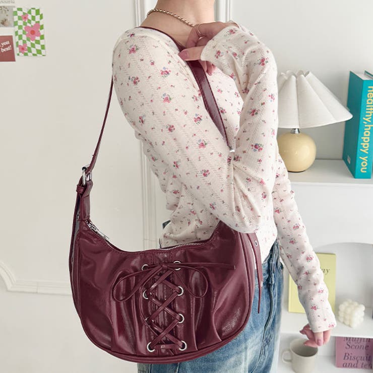 レースアップリボンワンハンドルホーボーバッグ | Outfitter lab | 詳細画像24 