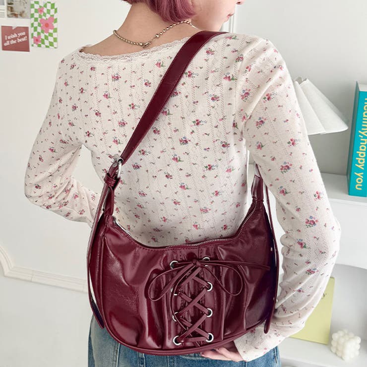 レースアップリボンワンハンドルホーボーバッグ | Outfitter lab | 詳細画像25 