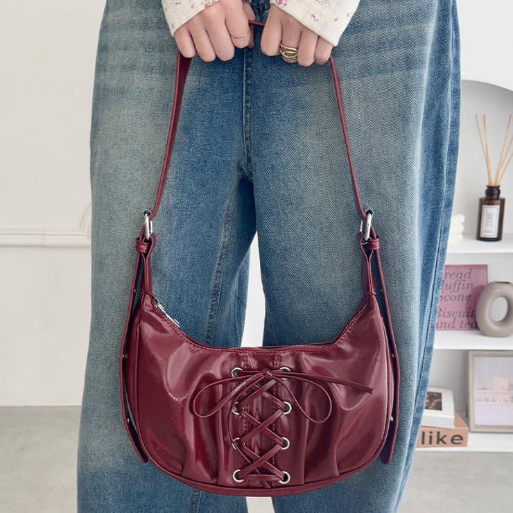 レースアップリボンワンハンドルホーボーバッグ | Outfitter lab | 詳細画像26 