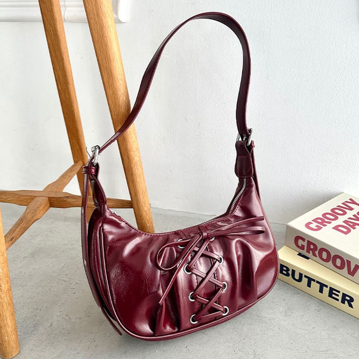 レースアップリボンワンハンドルホーボーバッグ | Outfitter lab | 詳細画像29 