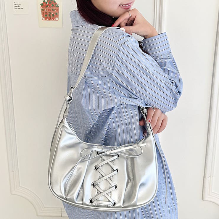 レースアップリボンワンハンドルホーボーバッグ | Outfitter lab | 詳細画像30 