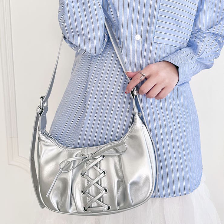 レースアップリボンワンハンドルホーボーバッグ | Outfitter lab | 詳細画像33 