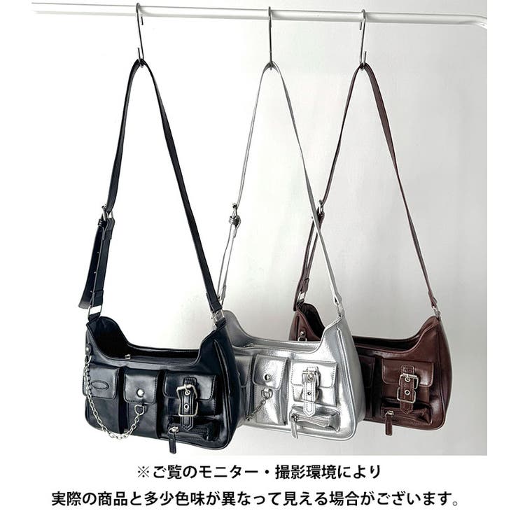 本革 ソフトレザー ラージ ワンショルバッグ 上質 1164 アウトポケットワンショルダーバッグ[品番：OUTW0000201