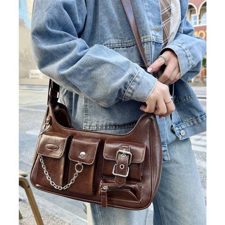 ブラウン | アウトポケットワンショルダーバッグ | Outfitter lab