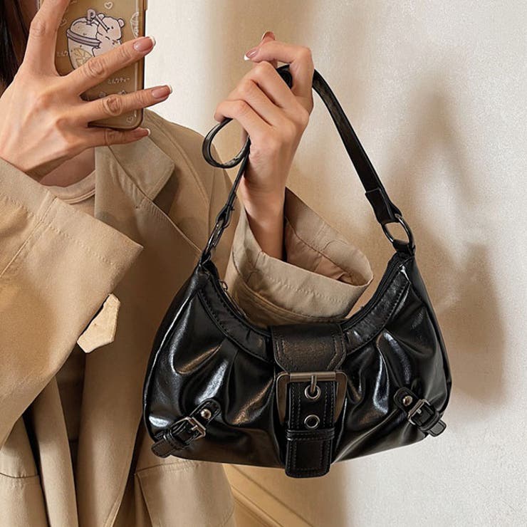 タックデザインPUホーボーバッグ | Outfitter lab | 詳細画像16 