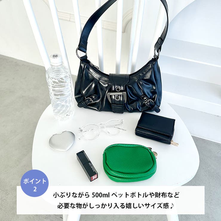タックデザインPUホーボーバッグ | Outfitter lab | 詳細画像3 