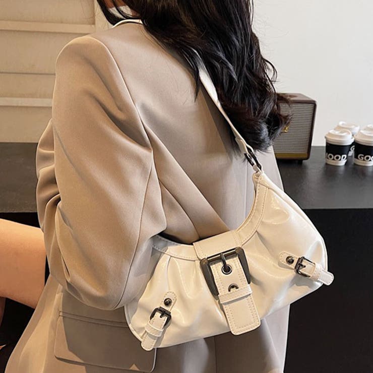 タックデザインPUホーボーバッグ | Outfitter lab | 詳細画像7 