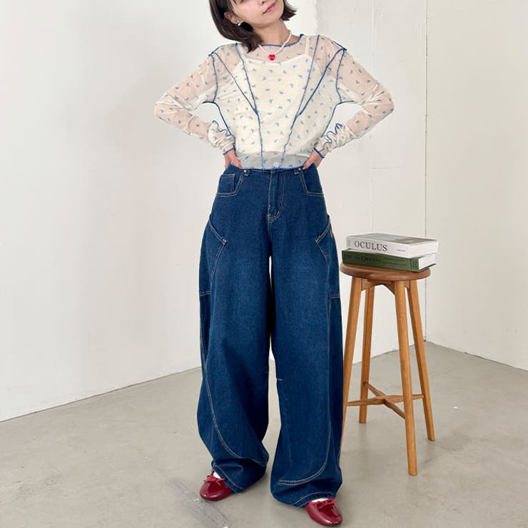 アウトリンキングリボンプリントシアートップス | Outfitter lab | 詳細画像14 