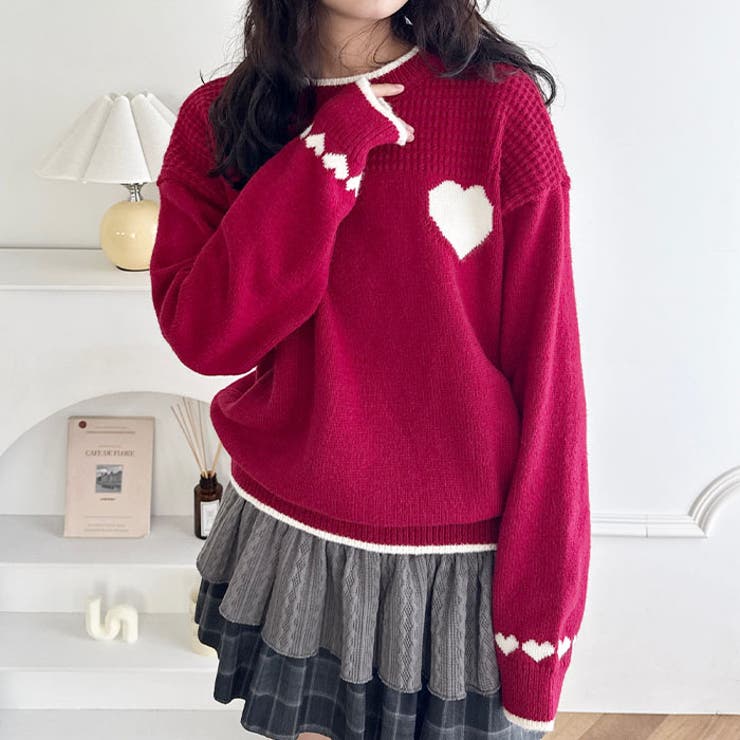 ポイントハートニットトップス | Outfitter lab | 詳細画像10 