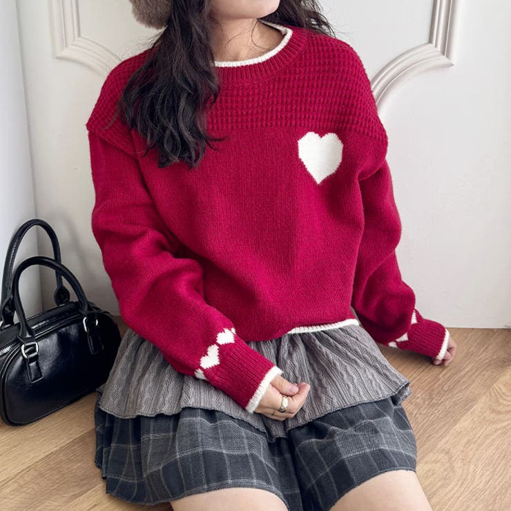 ポイントハートニットトップス | Outfitter lab | 詳細画像12 