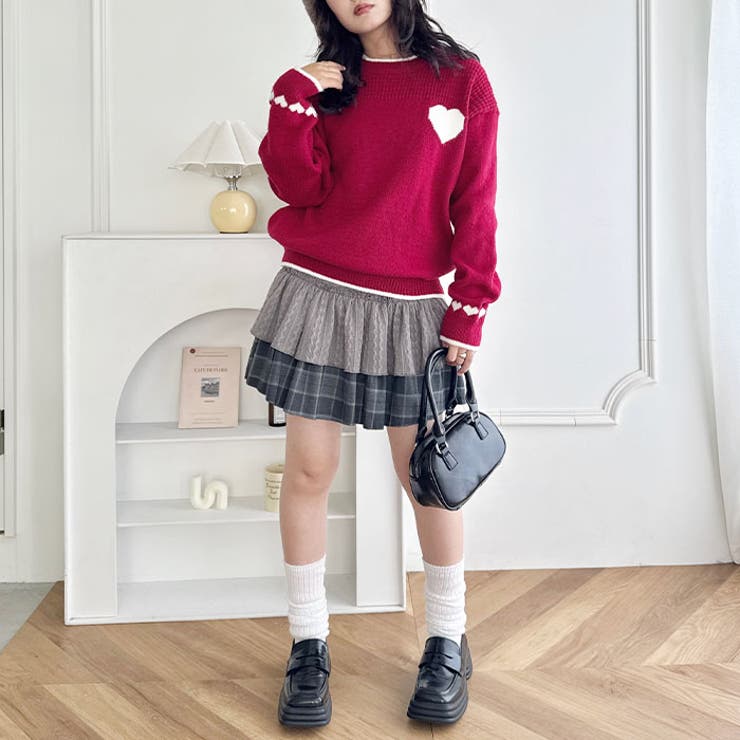 ポイントハートニットトップス | Outfitter lab | 詳細画像14 