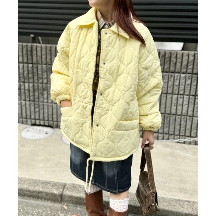 イエロー | 裏ボアキルティングジャケット | Outfitter lab