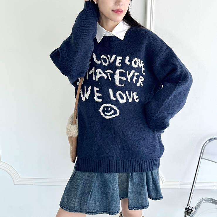 手書き風ロゴニットトップス | Outfitter lab | 詳細画像13 