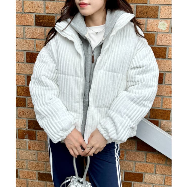 ホワイト | コーデュロイダウンジャケット | Outfitter lab