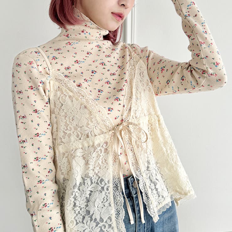 小花柄ハイネックトップス | Outfitter lab | 詳細画像13 