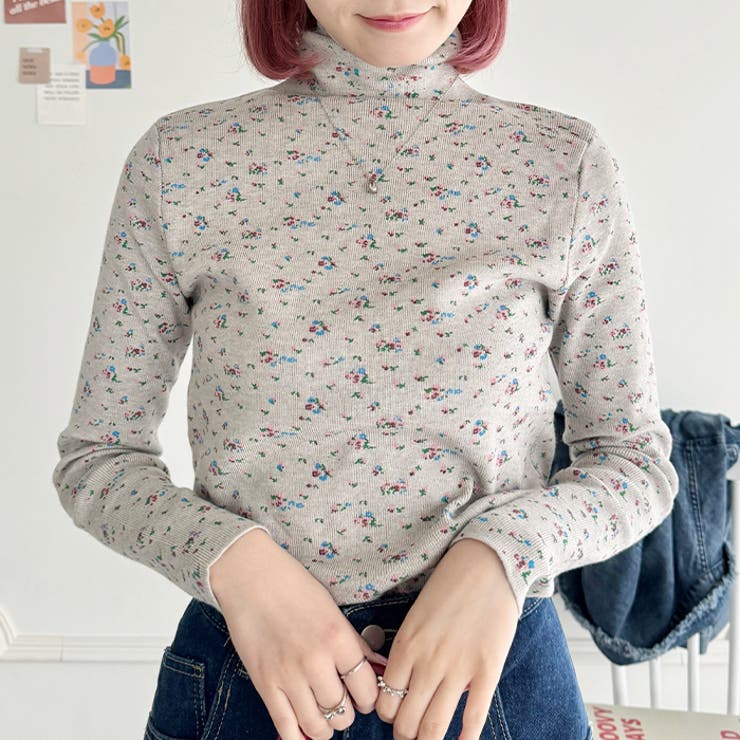 小花柄ハイネックトップス | Outfitter lab | 詳細画像16 