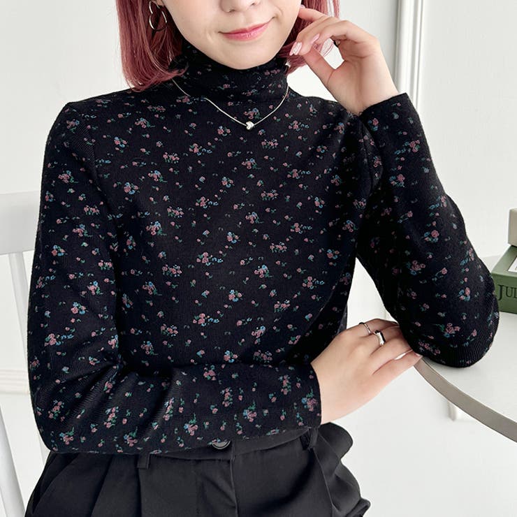 小花柄ハイネックトップス | Outfitter lab | 詳細画像5 