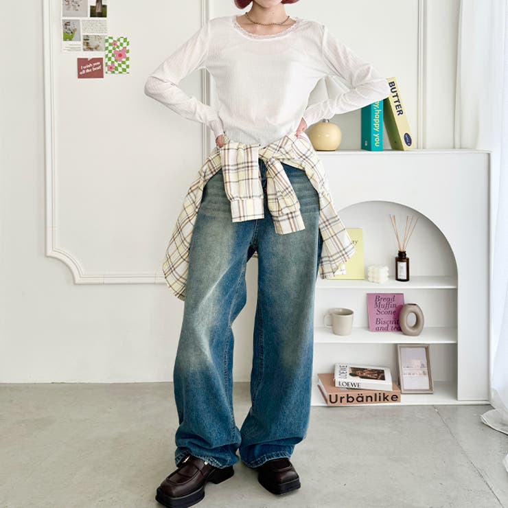 レース付き長袖インナートップス | Outfitter lab | 詳細画像9 