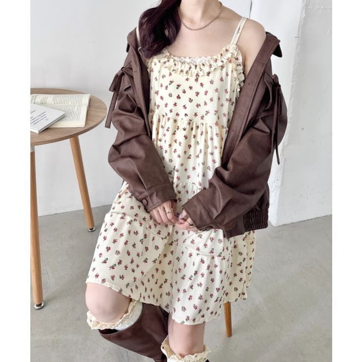 チェック柄フリルティアードチュニック[品番：OUTW0000365]｜Outfitter