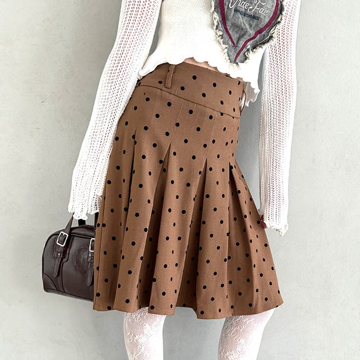 ドットプリーツミディスカート | Outfitter lab | 詳細画像11 