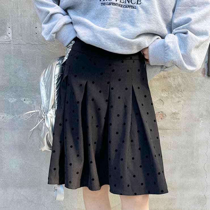 Christian Dior スカート　水玉　プリーツ　ブラック Christian Dior スカート 水玉 プリーツ ブラック クリスチャン