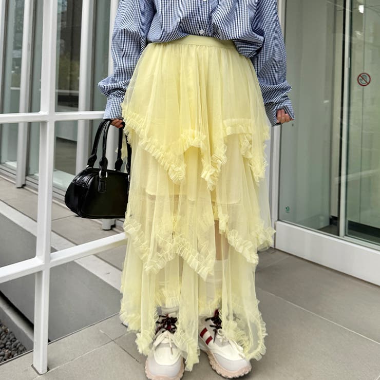 ボリュームフリルチュールスカート | Outfitter lab | 詳細画像43 