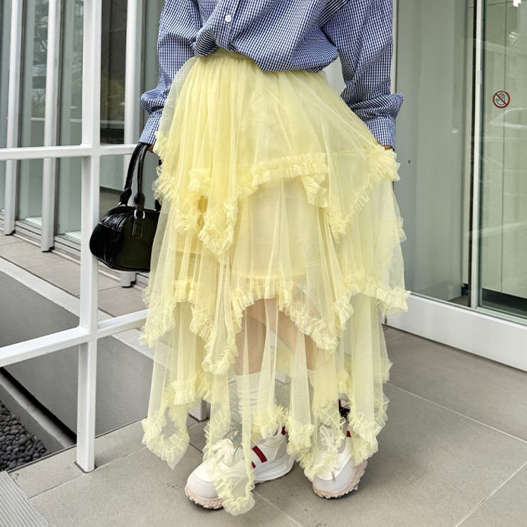 ボリュームフリルチュールスカート | Outfitter lab | 詳細画像44 