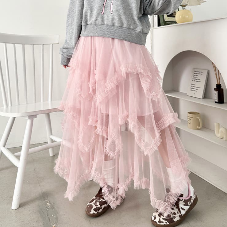 ボリュームフリルチュールスカート | Outfitter lab | 詳細画像48 