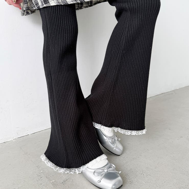 裾レースリブパンツ | Outfitter lab | 詳細画像12 