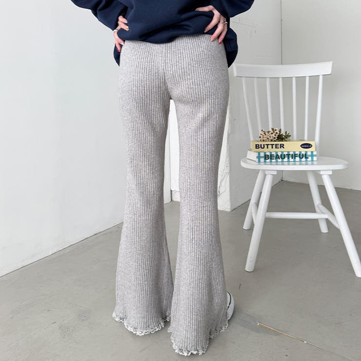 裾レースリブパンツ | Outfitter lab | 詳細画像17 