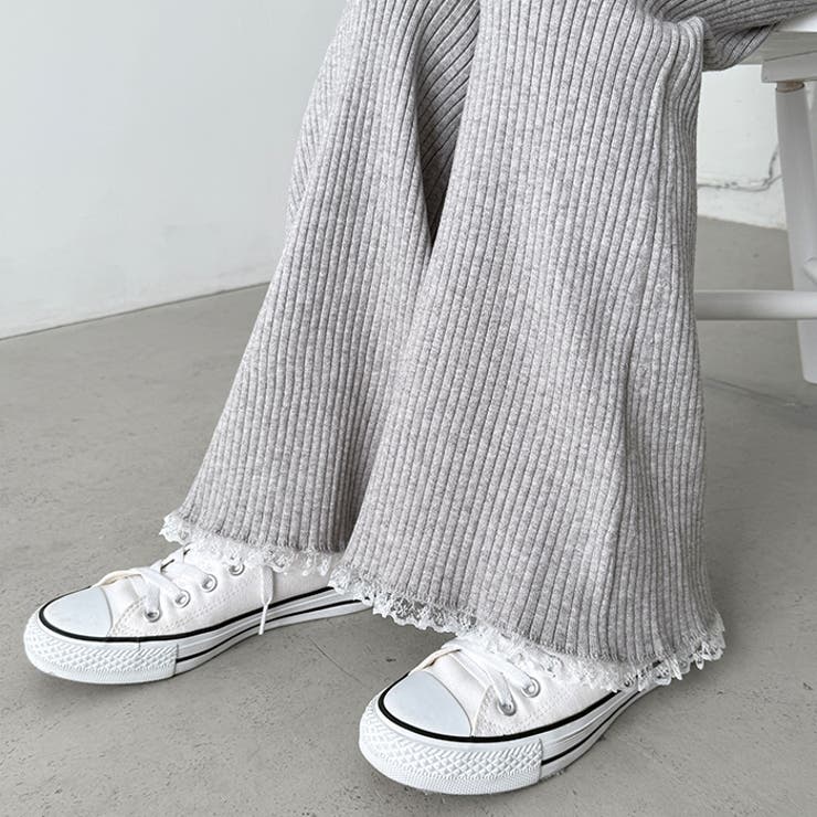 裾レースリブパンツ | Outfitter lab | 詳細画像18 