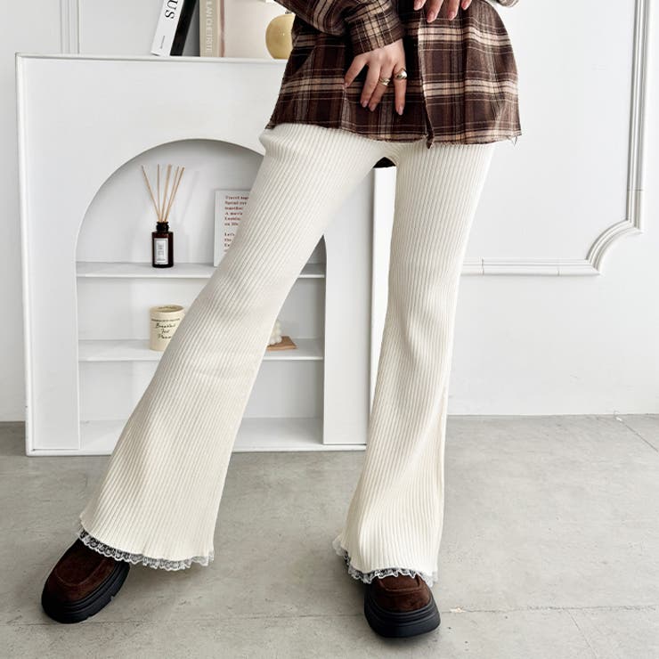 裾レースリブパンツ | Outfitter lab | 詳細画像5 