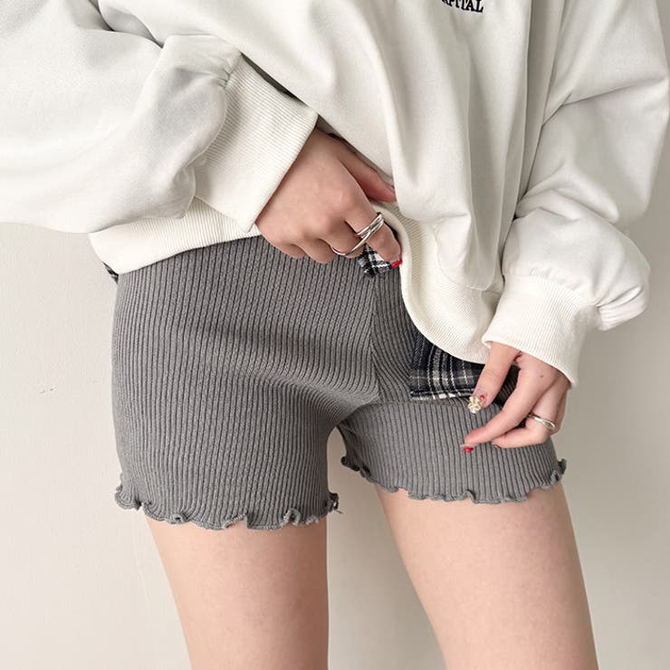 フリルリブニットショートパンツ | Outfitter lab | 詳細画像10 