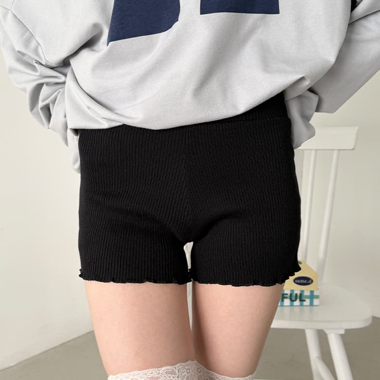 フリルリブニットショートパンツ | Outfitter lab | 詳細画像7 