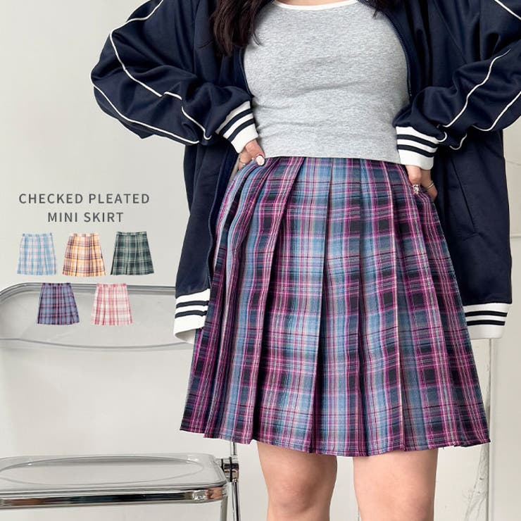 チェックプリーツミニスカパン[品番：OUTW0000197]｜Outfitter