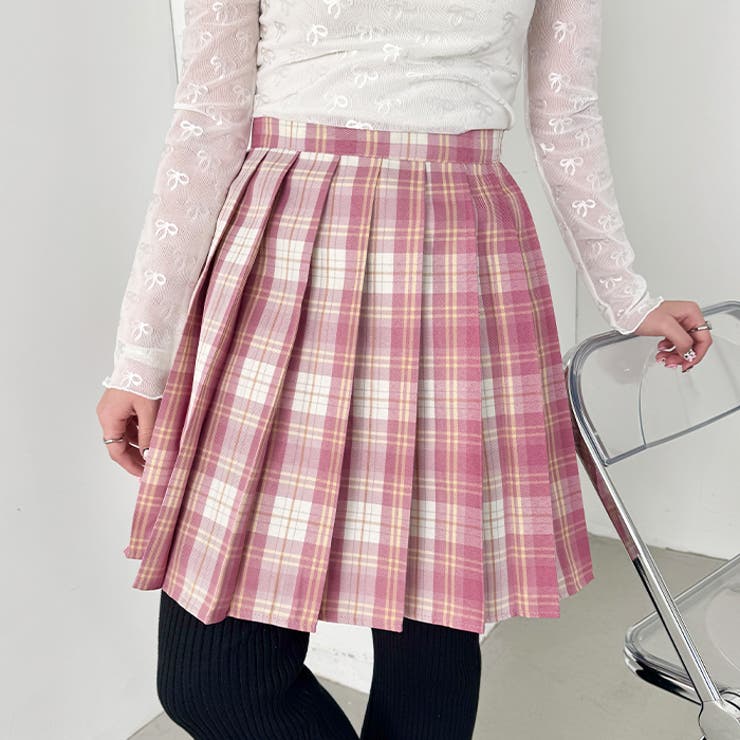 チェックプリーツミニスカパン | Outfitter lab | 詳細画像11 