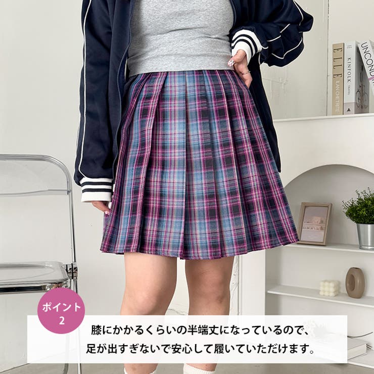 【お買得】 チェックプリーツミニスカパン[品番：OUTW0000197]｜Outfitter パンツ