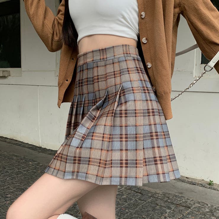 チェックミニ丈プリーツスカパン | Outfitter lab | 詳細画像11 