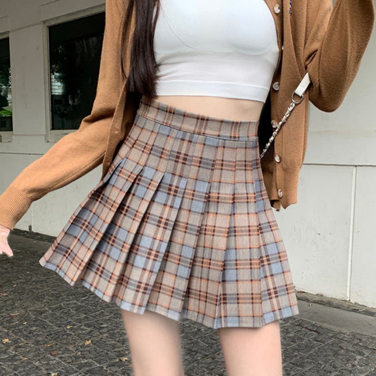 チェックミニ丈プリーツスカパン | Outfitter lab | 詳細画像13 