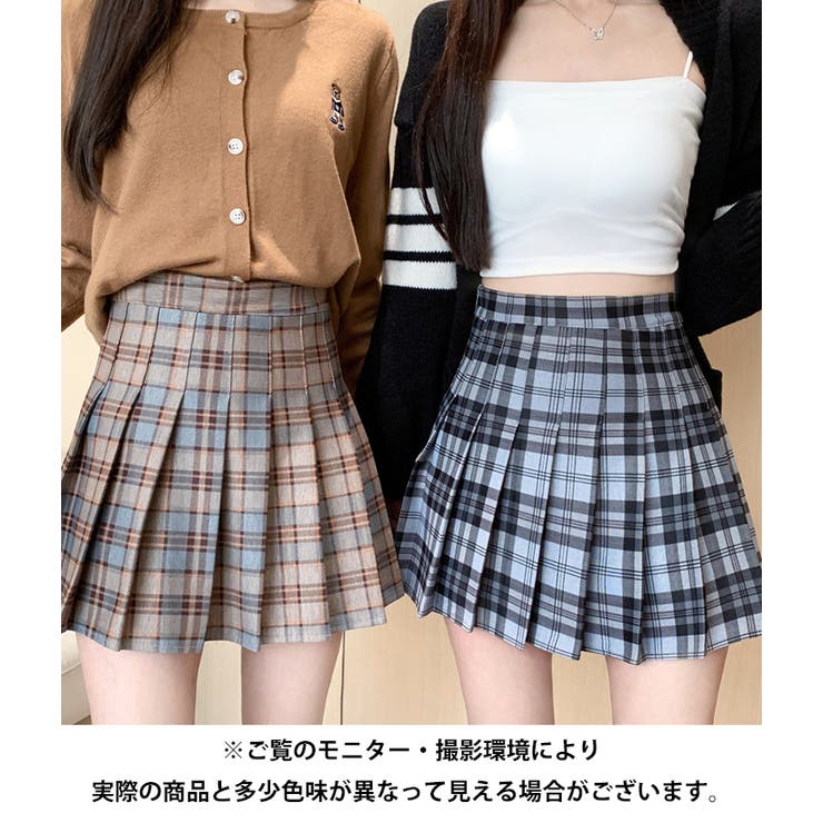 チェックミニ丈プリーツスカパン | Outfitter lab | 詳細画像15 