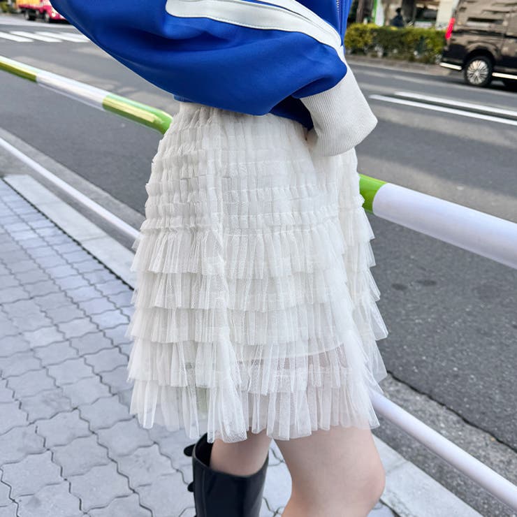 チュールティアードミニスカパン | Outfitter lab | 詳細画像12 