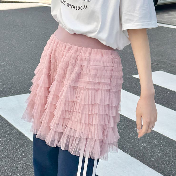 ティアードビジューミニスカパン【一部店舗限定】｜WEGO