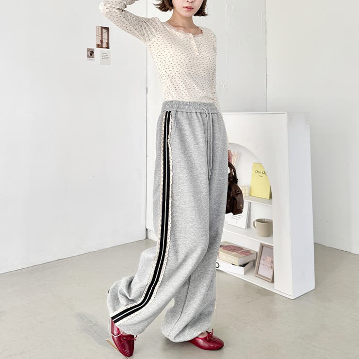 プチレースサイドラインパンツ[品番：OUTW0000450]｜Outfitter