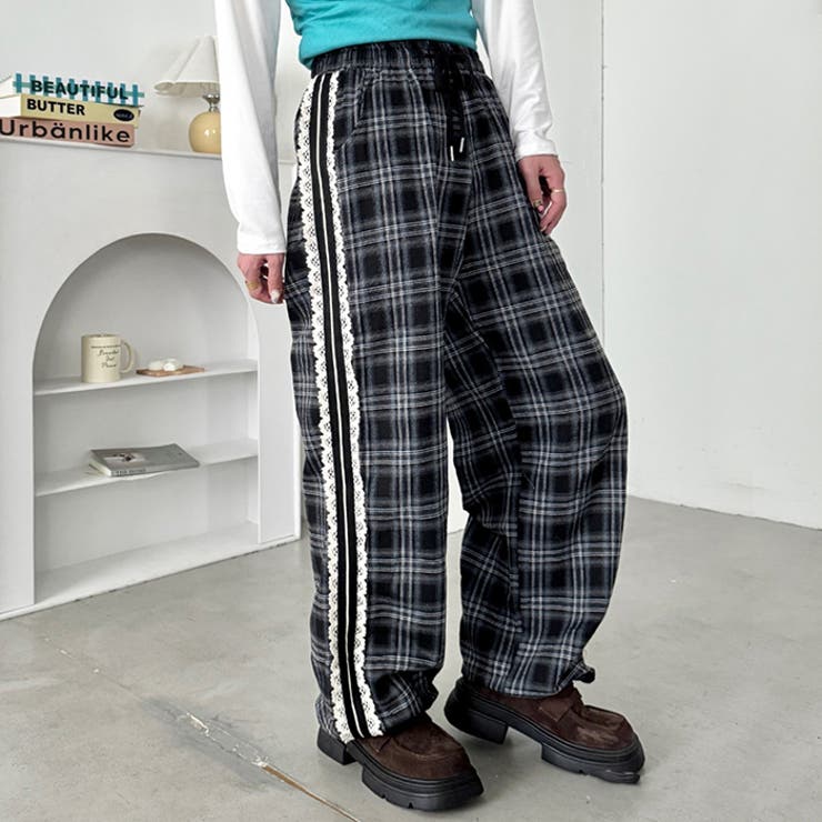 プチレースサイドラインパンツ[品番：OUTW0000450]｜Outfitter lab