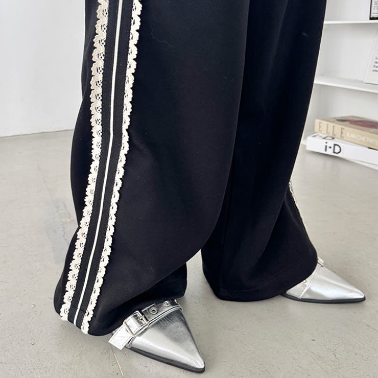 【美品】LYFT サイドラインパンツ Standard Wide Track Pants - Black – LÝFT