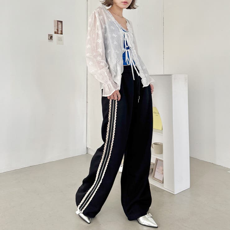 プチレースサイドラインパンツ[品番：OUTW0000450]｜Outfitter