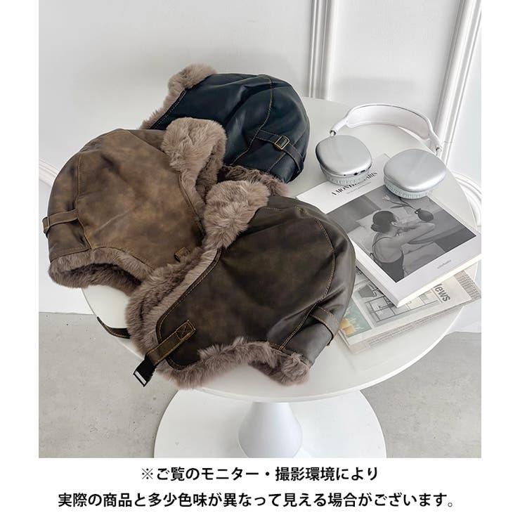 フェイクファーPUフライトキャップ | Outfitter lab | 詳細画像22 