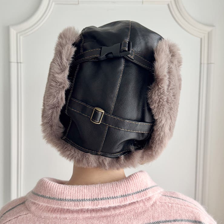 フェイクファーPUフライトキャップ | Outfitter lab | 詳細画像7 