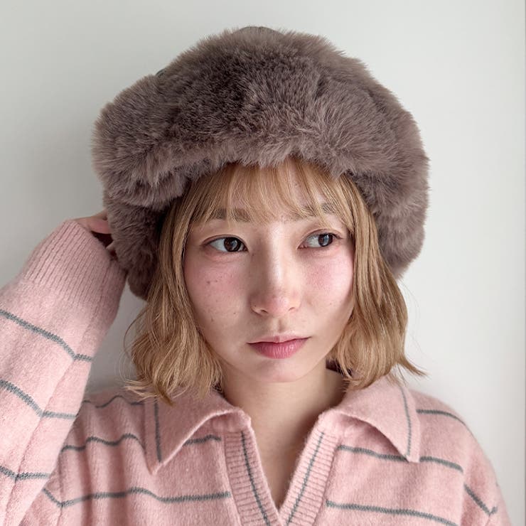 フェイクファーPUフライトキャップ | Outfitter lab | 詳細画像8 